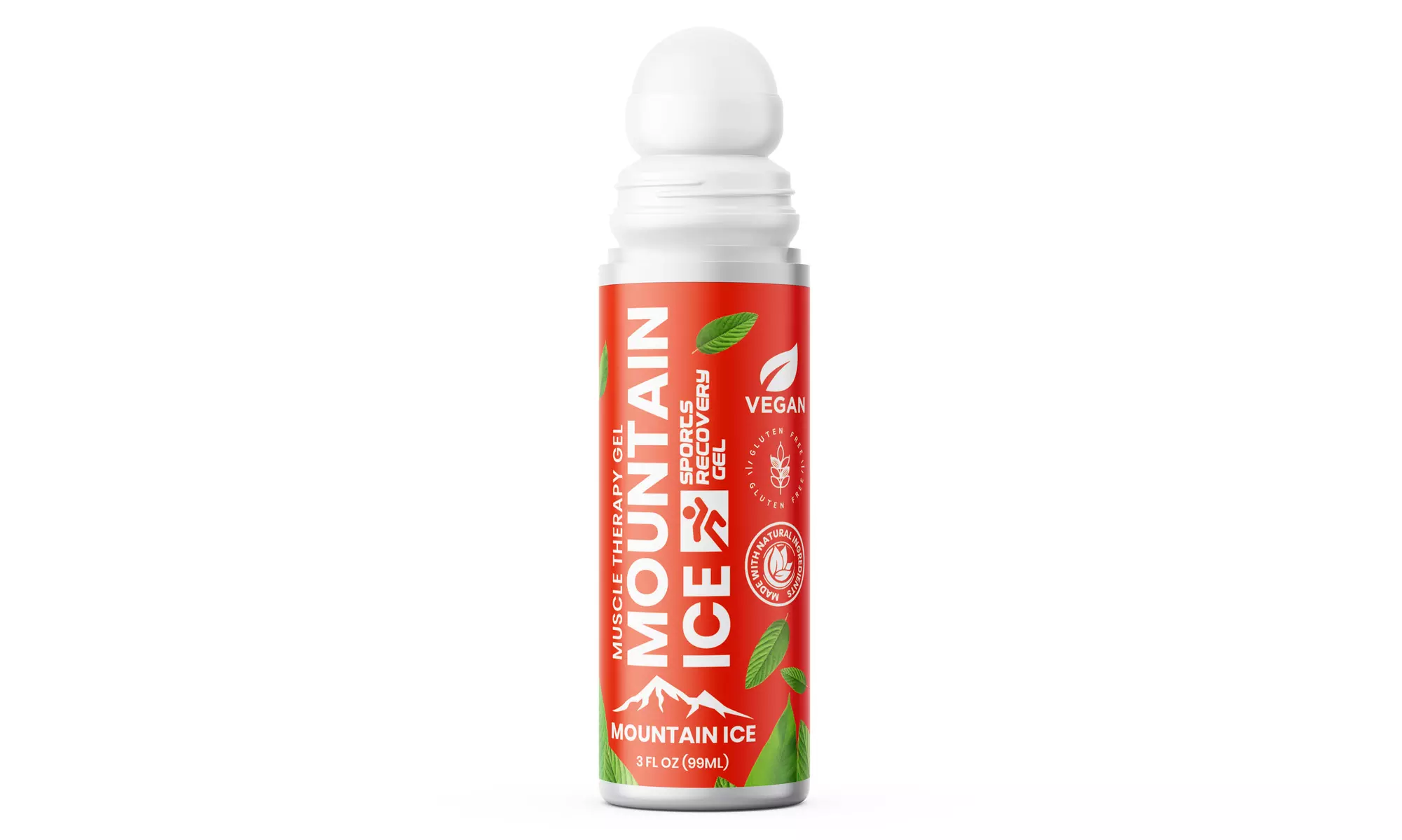 Mountain Ice Sports Recovery Muscle Therapy Gel Roll-On 3oz