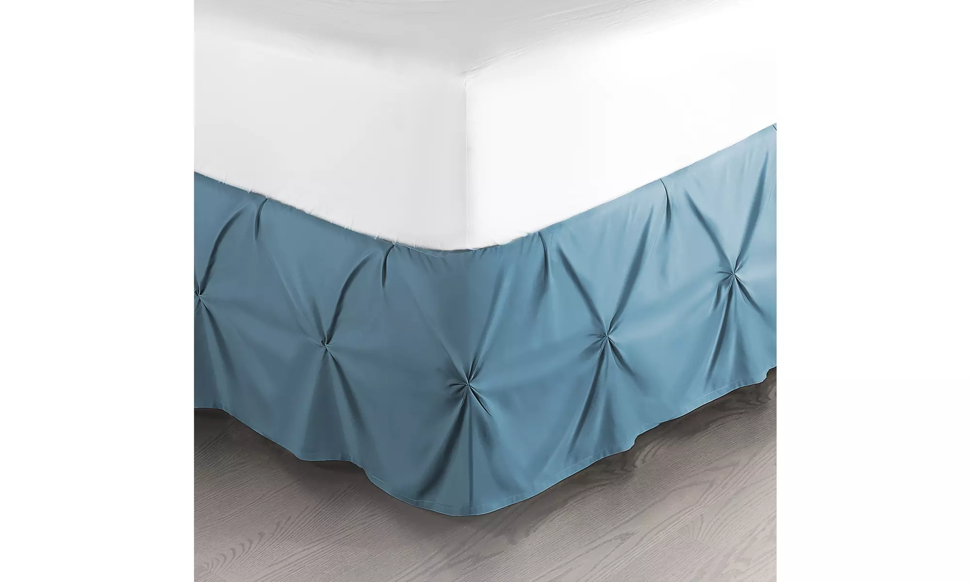 Nestl Pinch Pleat Bed Skirt - 14 inch Tailored Drop Pintuck Dust Ruffle