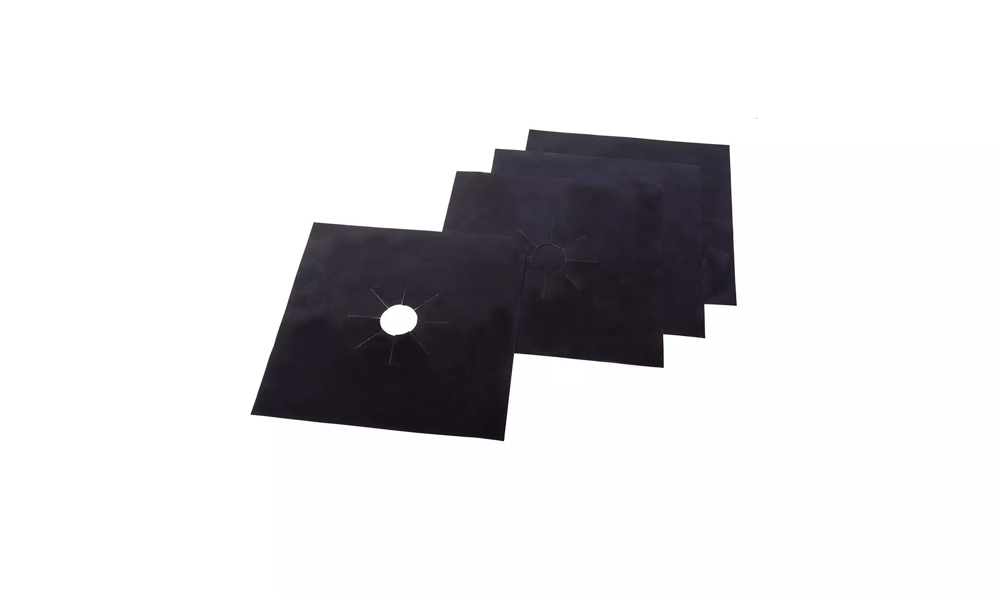 Stove Top Burner Covers - Set of Reusable Nonstick Gas Range Liners - Primary Image