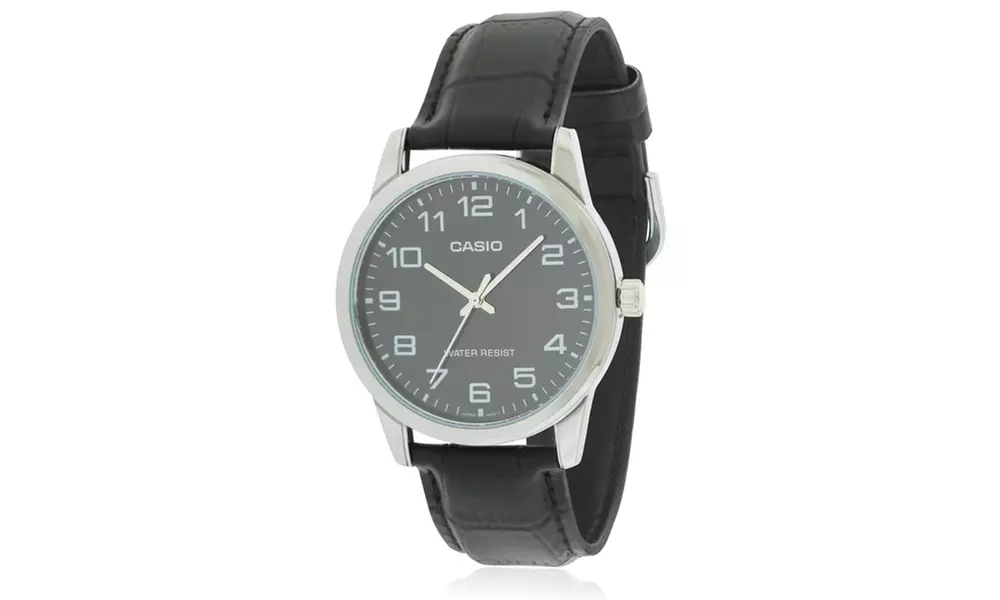 Casio Leather Mens Watch MTPV001L-1B - Primary Image