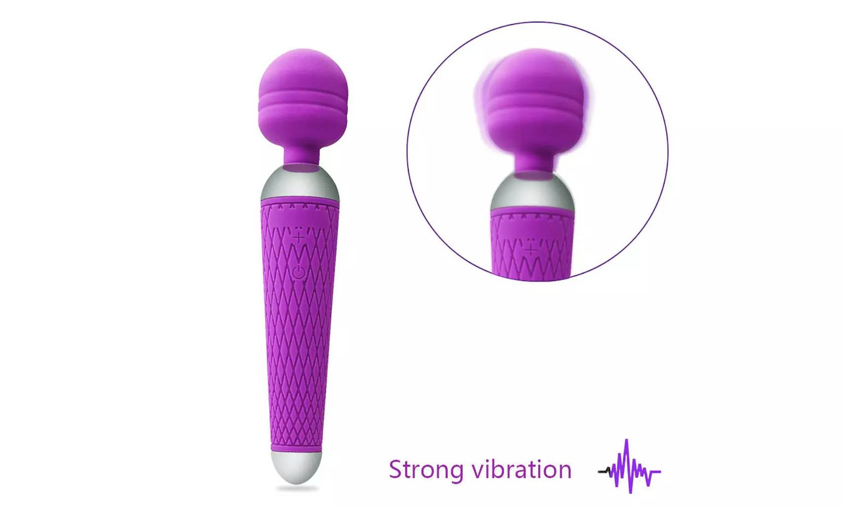 Waterproof  Wand Massagers 10 Speeds G Spot Vibrator USB Charger Stimulator