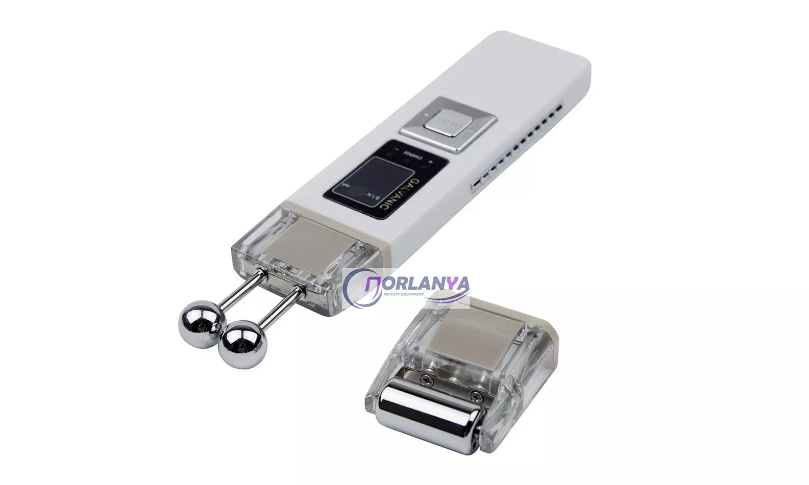 Microcurrent Galvanic Face Lift Ion Skin Spa Device - White - Primary Image