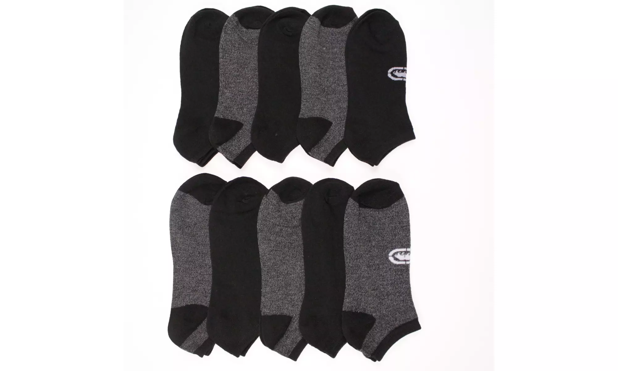 10 Pack Ecko Unltd. Men's Flatknit Lowcut-  - Second Medium