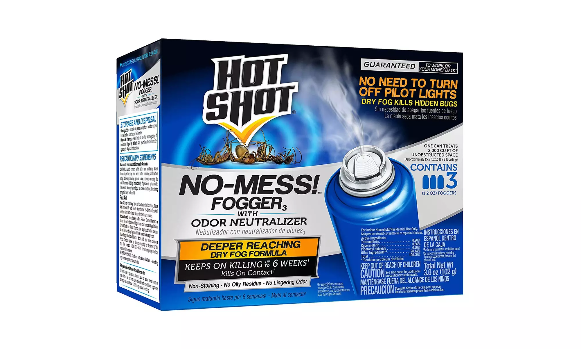 Hot Shot No-Mess! Fogger With Odor Neutralizer - Primary Image