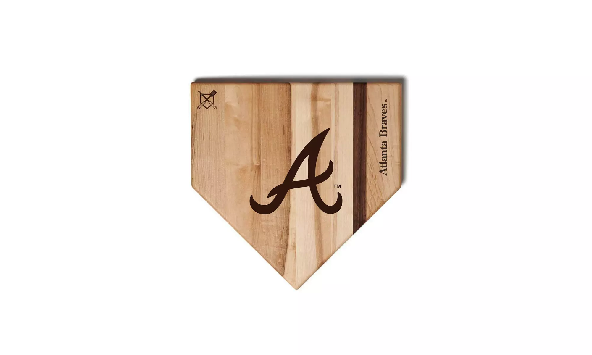 MLB 12-Inch or 17-inch Wooden Home Plate Cutting Board