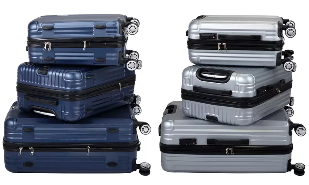 3-Piece Expandable Luggage Set, Spinner Hardshell Suitcase with TSA Lock - Primary Image