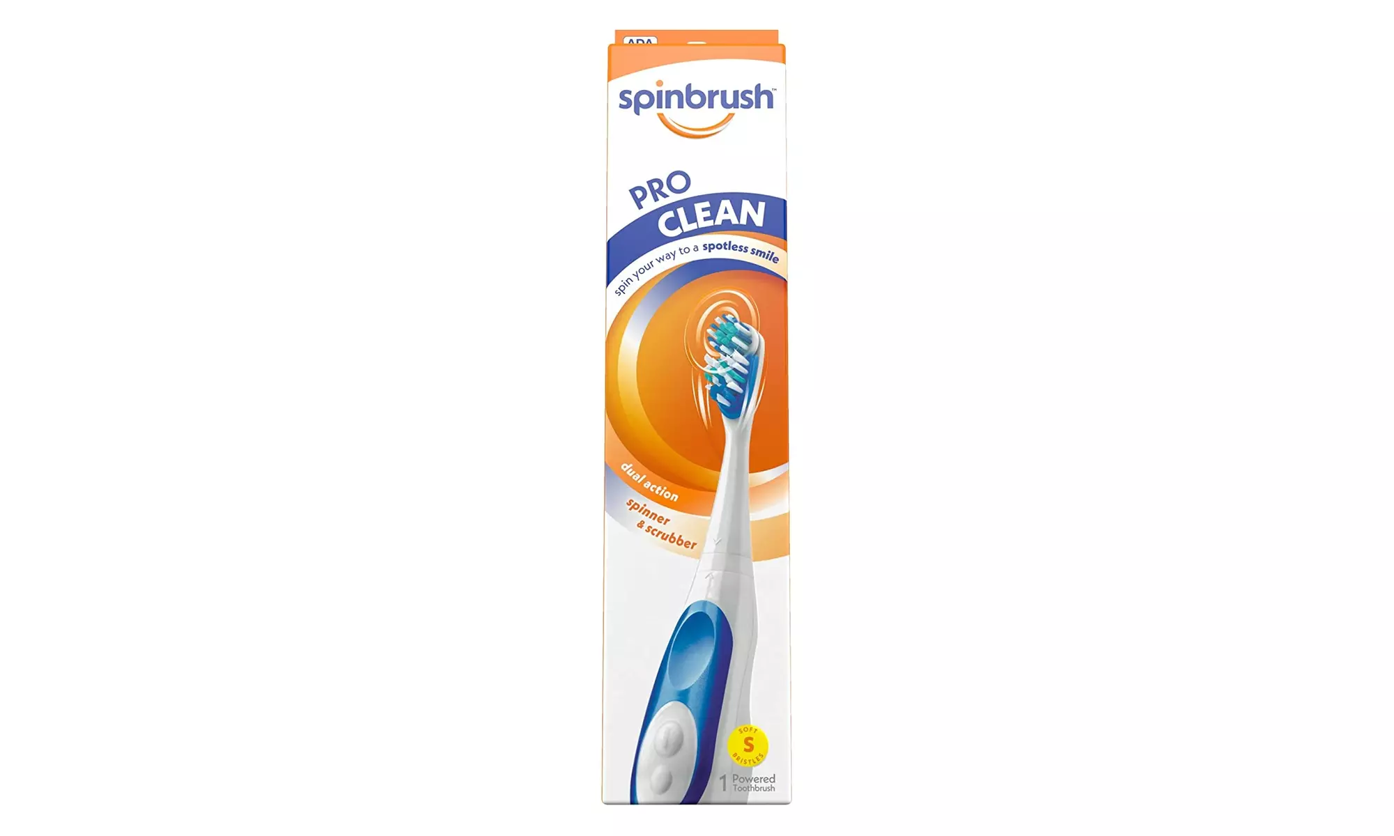 Spinbrush PRO CLEAN Battery Powered Toothbrush, Soft Bristles - Second Medium