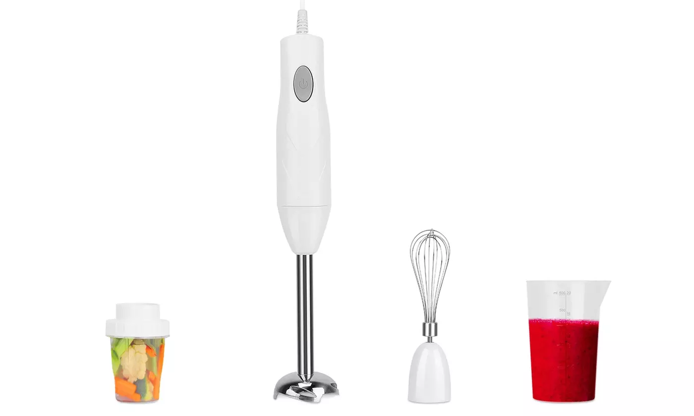 NewHome 3-in-1 Hand Blender with Whisk, Chopper & 600ml Mixing Beaker - Primary Image