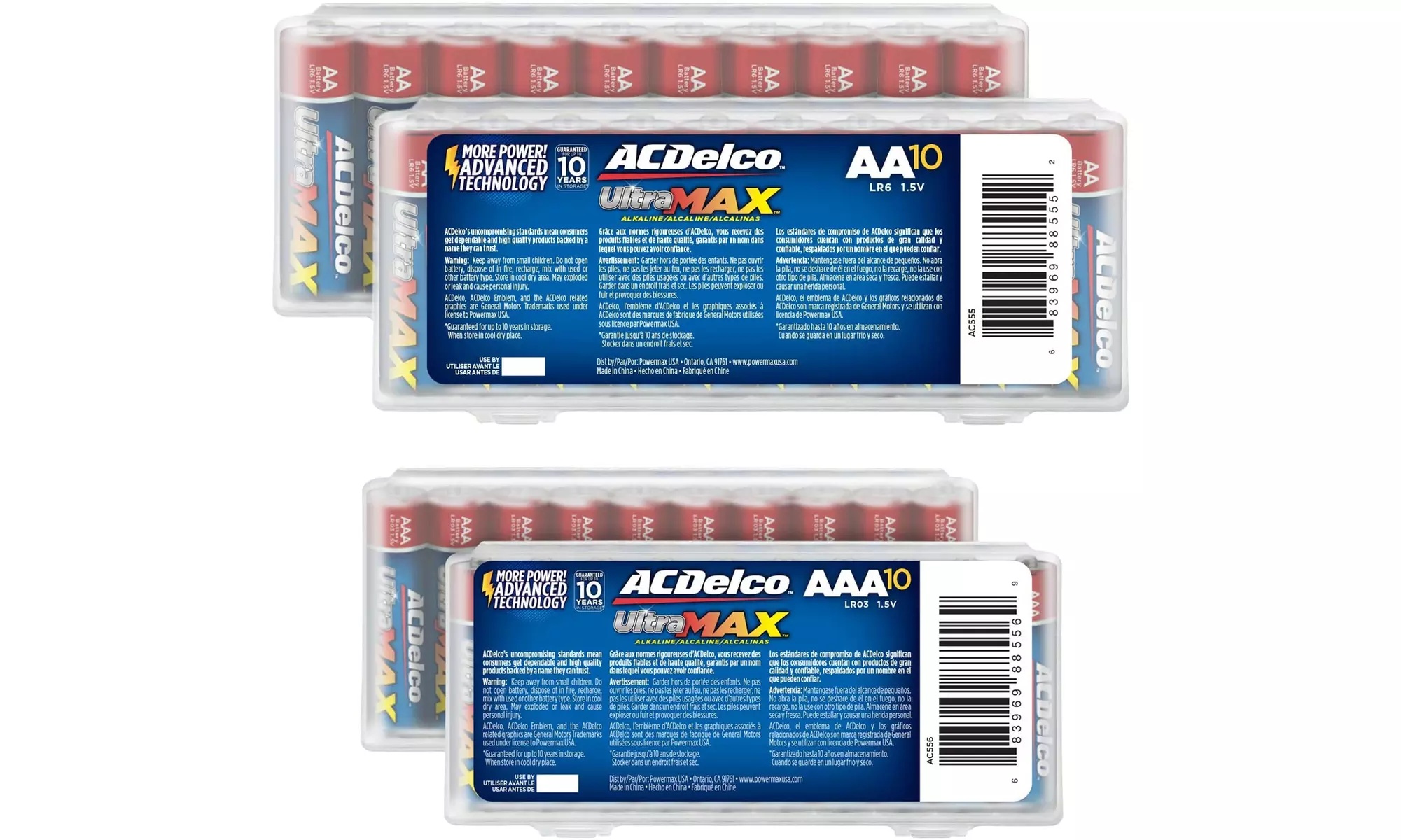 ACDelco UltramMax Alkaline Battery, 10 Years Shelf Life, Recloseable Packaging
