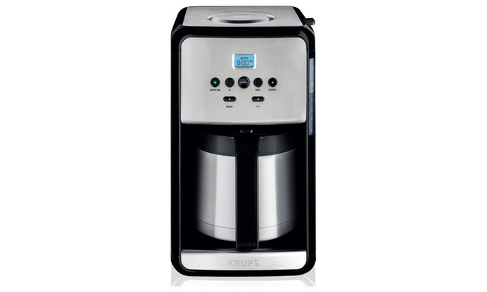 KRUPS 12 Cup Programmable Thermal Filter Coffee Maker KRUPS 12 Cup Programmable Thermal Filter Coffee Maker