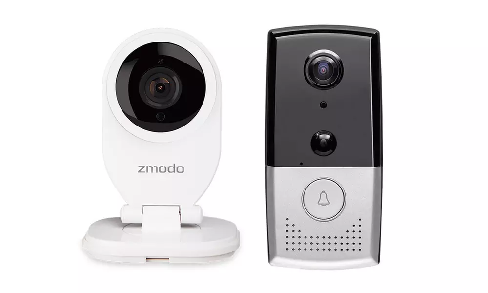 Zmodo Wi-Fi Video Doorbell and 720p EZCam Wireless Camera Kit - Primary Image