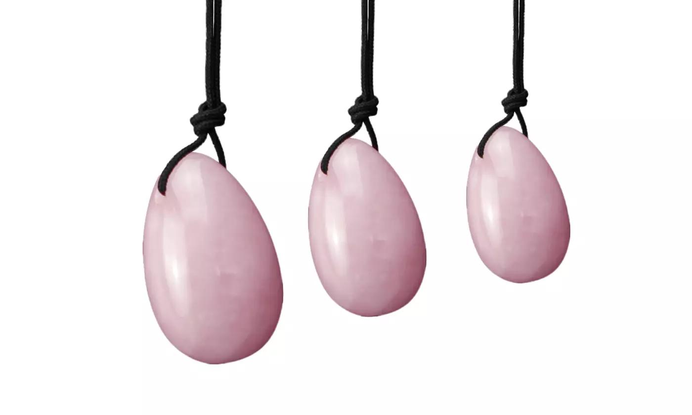 3Pcs/Set Natural Jade Egg Kegel Floor Muscle Kegel Exercise Yoni Egg Tightening
