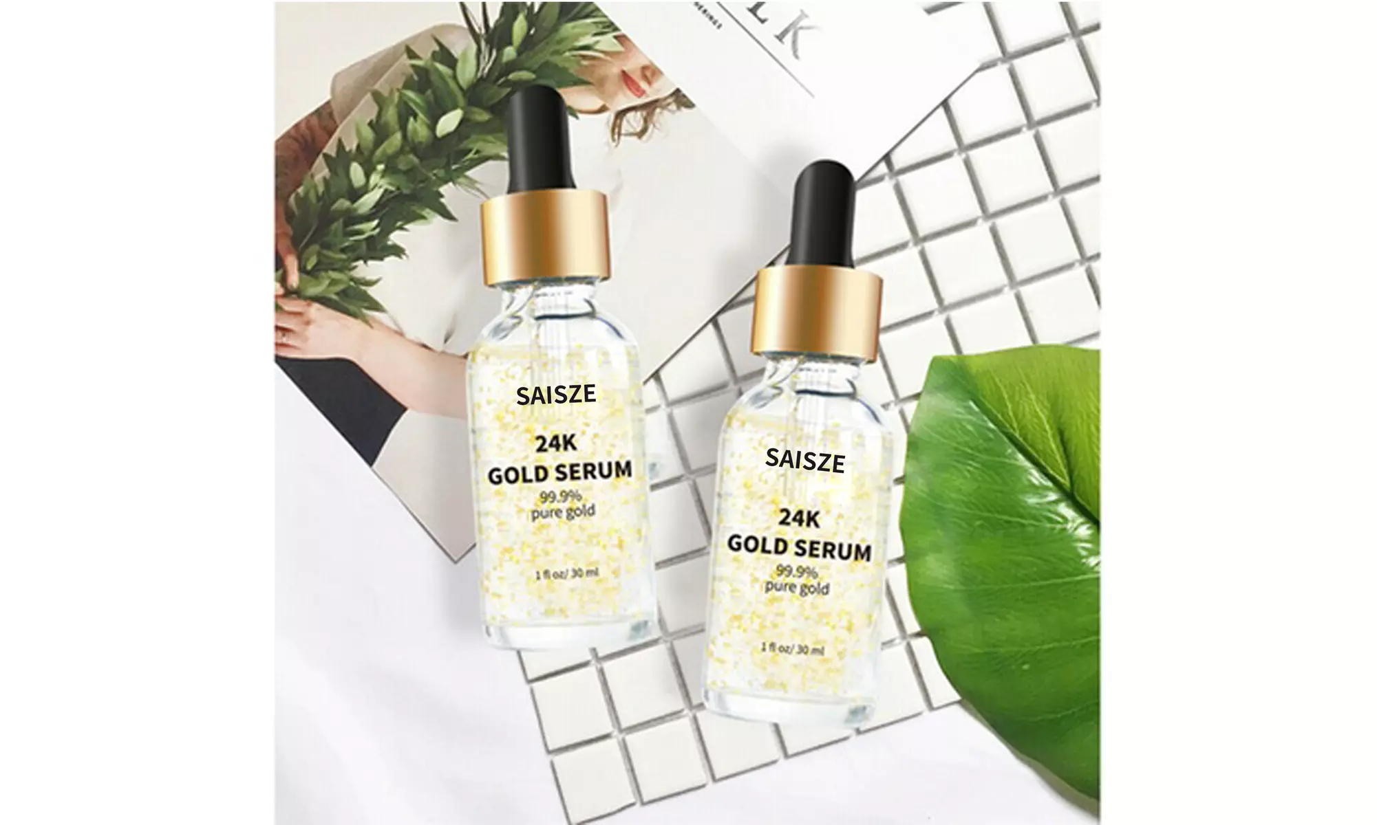 24k Gold Facial Skin Care Anti Wrinkle Anti-Aging Face Essence Serum - Second Medium