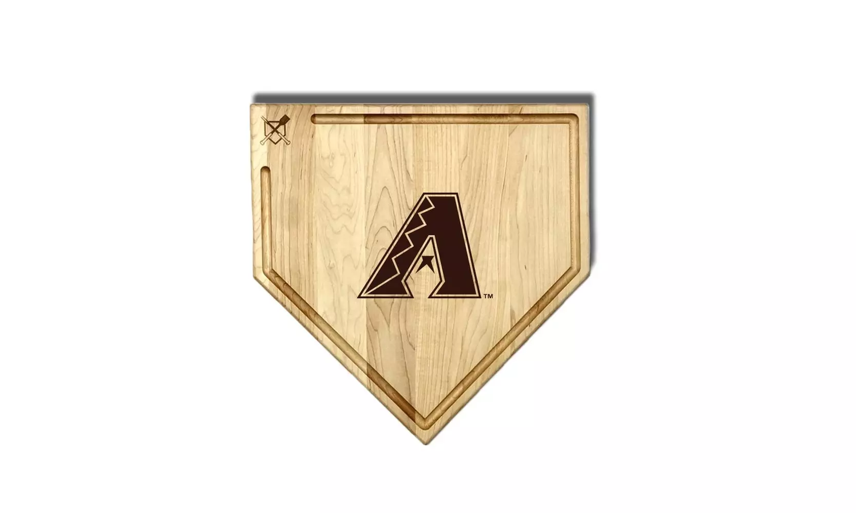 MLB 12-Inch or 17-inch Wooden Home Plate Cutting Board