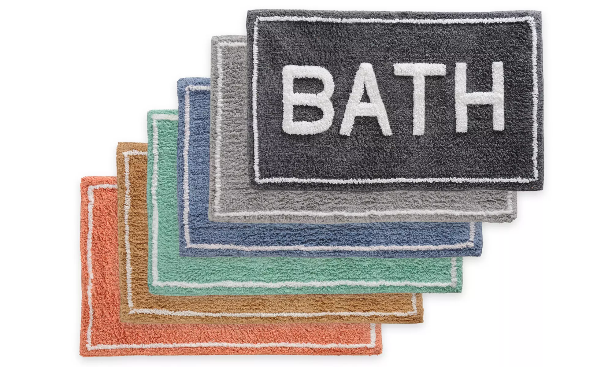 St Mary's 2 Piece Tufted Bath Rug Set with Latex Backing
