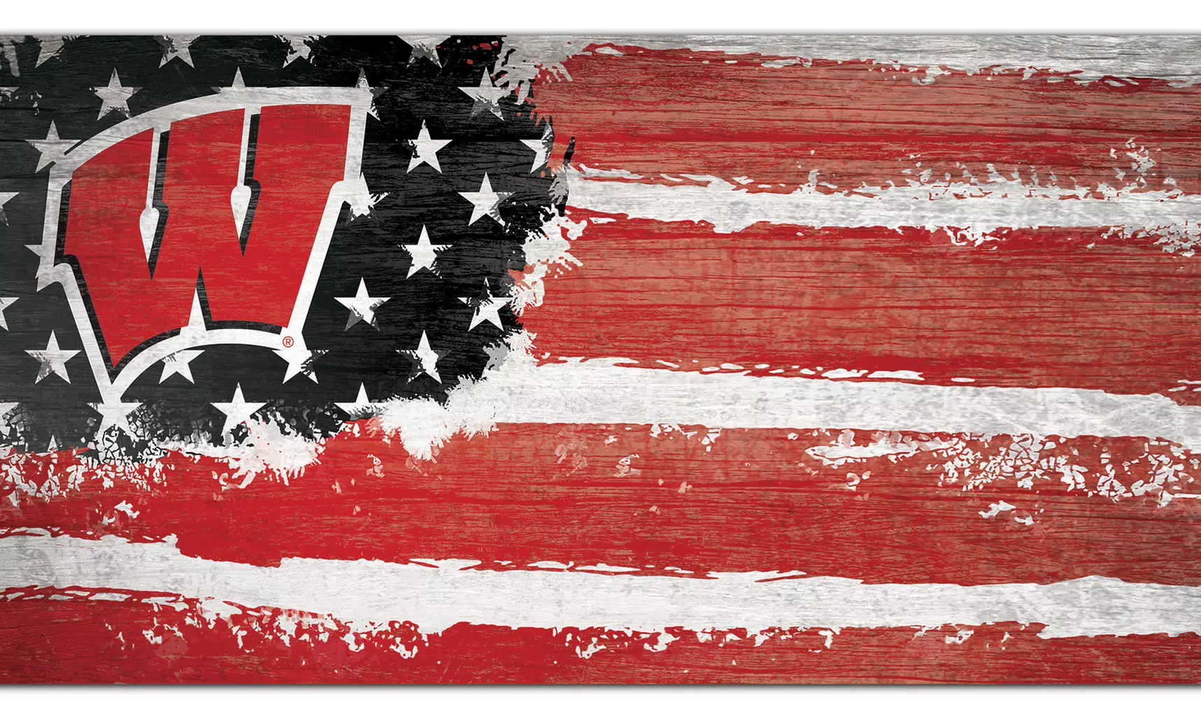 Fan Creations NCAA 6"x12" Distressed Flag Home Sign - Second Medium