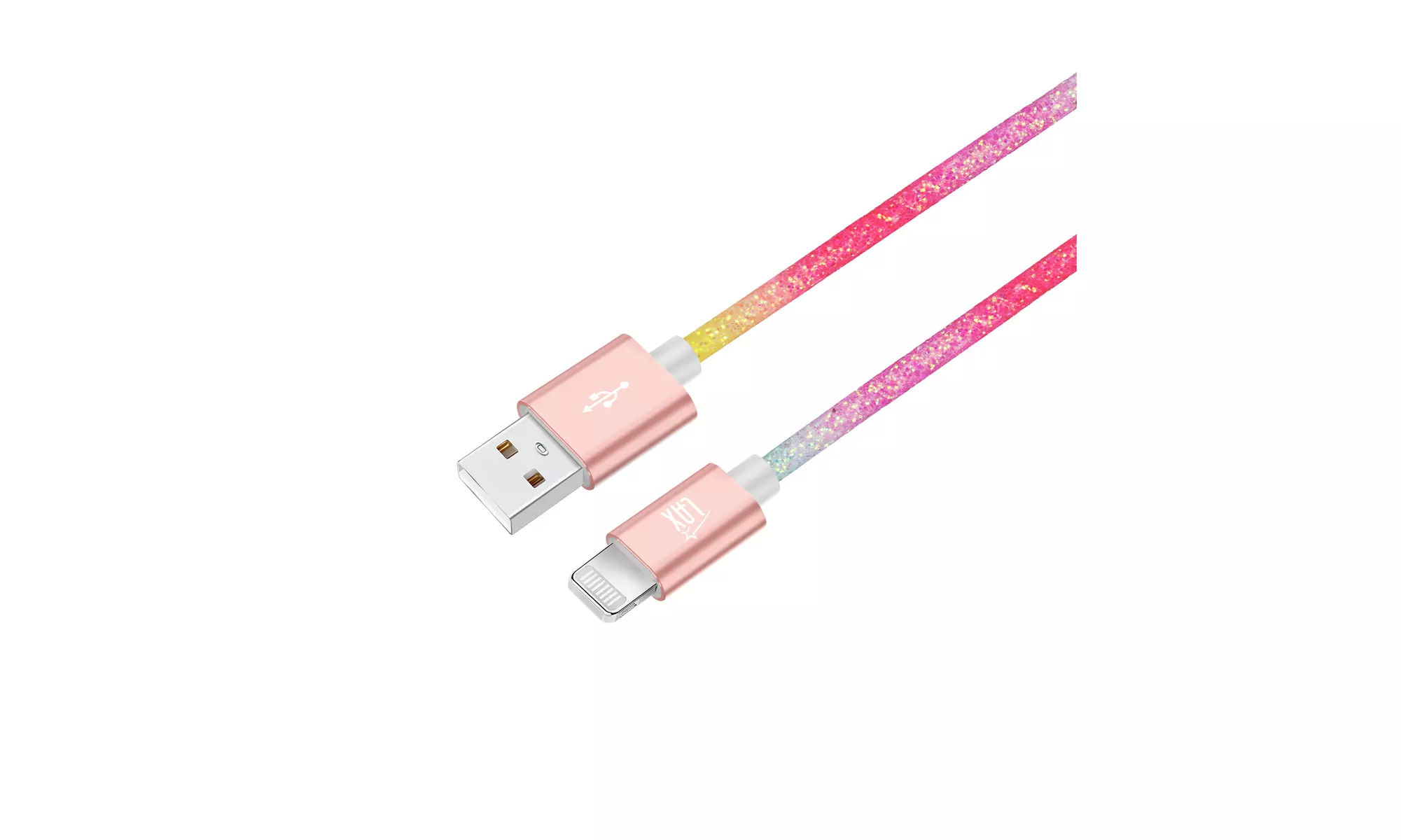 LAX Apple MFi Certified Colorful Rainbow Lightning Cables for iPhone and iPad