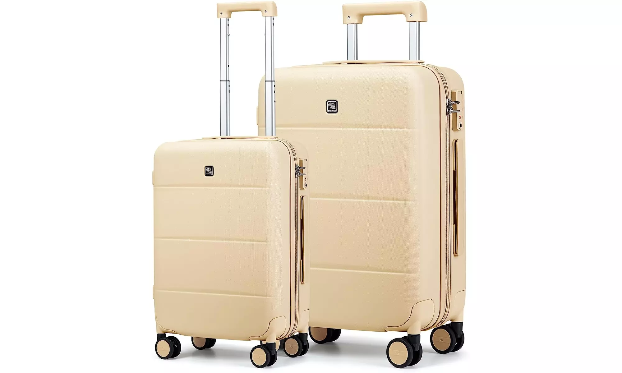 Hanke Hard Shell Luggage Sets 2 piece Large Suitcase Traveler's - Primary Image