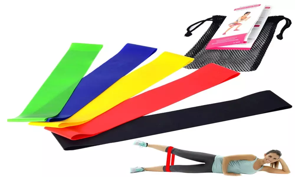 5 Model Resistance Loop Bands For Exercise Sports Fitness Home Gym Yoga - Primary Image