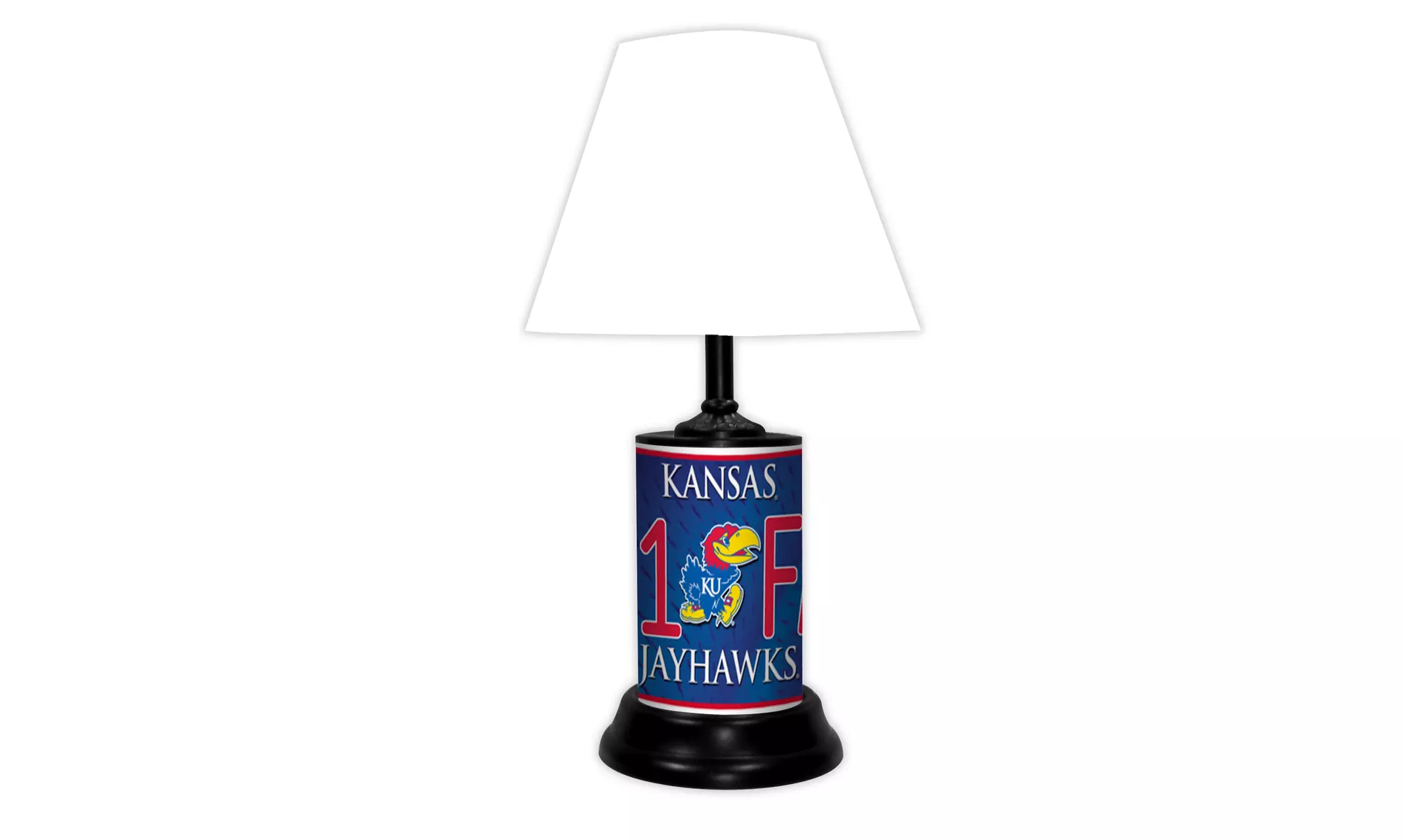 NCAA 18-inch Desk/Table Lamp with Shade, #1 Fan with Team Logo