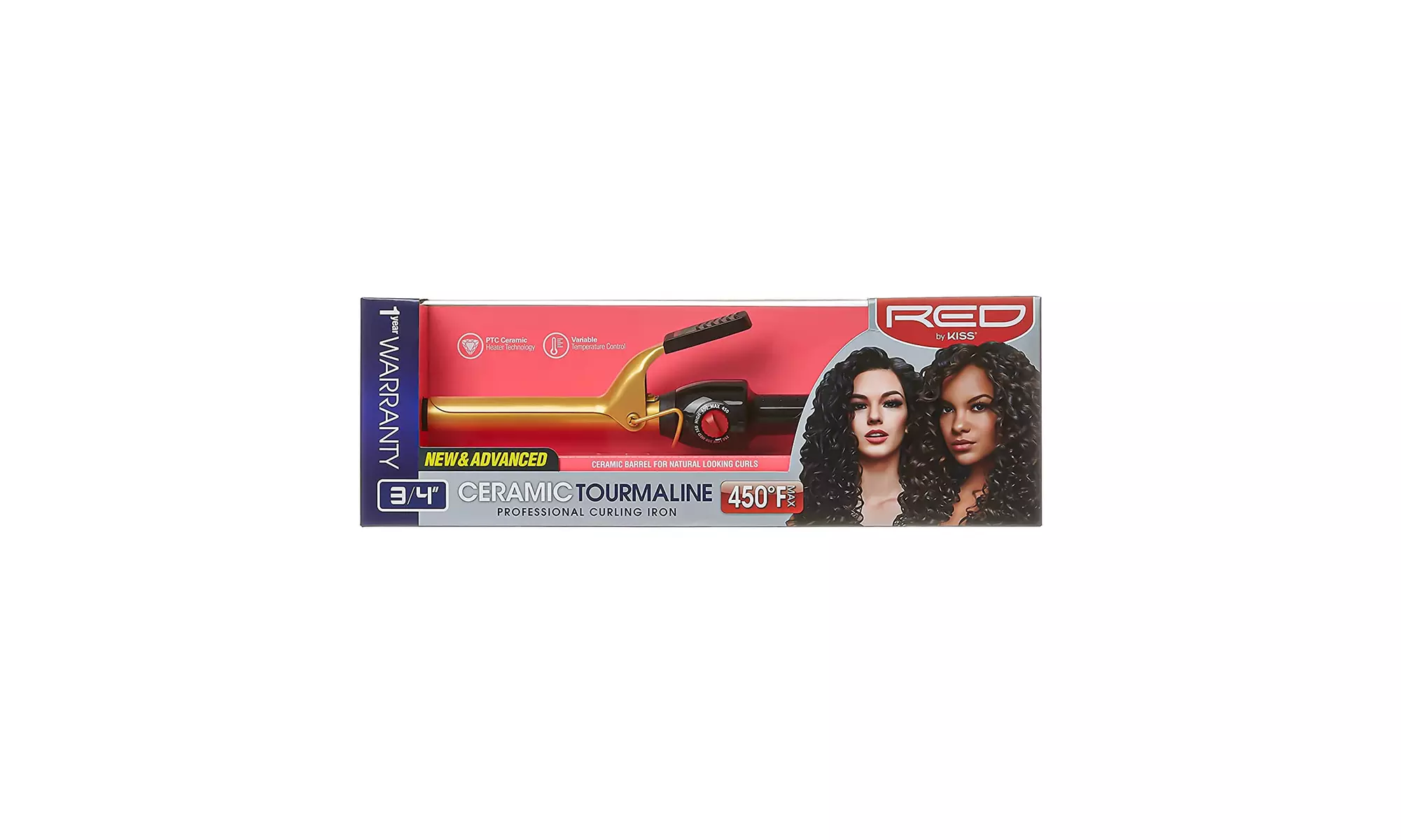 RED by KISS Ceramic Tourmaline Professional Curling Iron - Primary Image