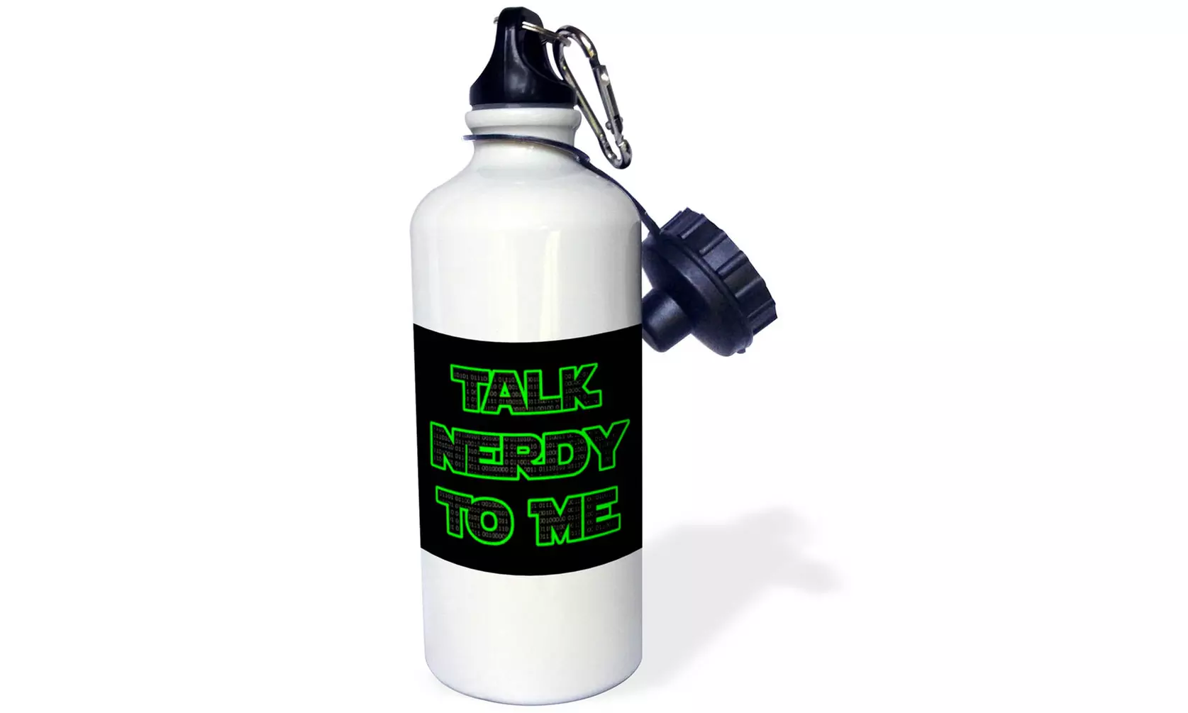  Water Bottle Talk nerdy to me. Lime Green.  - Primary Image