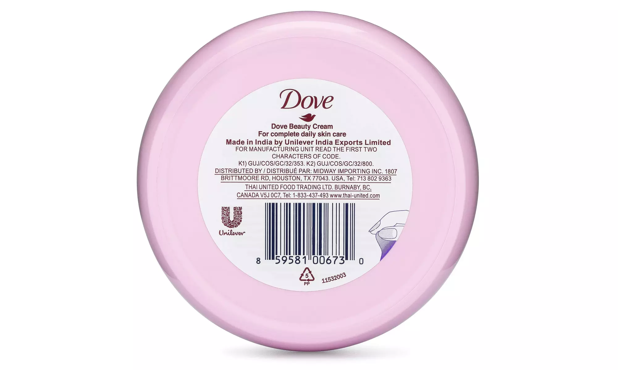 3-Pack Dove Nourishing Beauty Cream Body Care Face 5.07 Fl. Oz - Second Medium