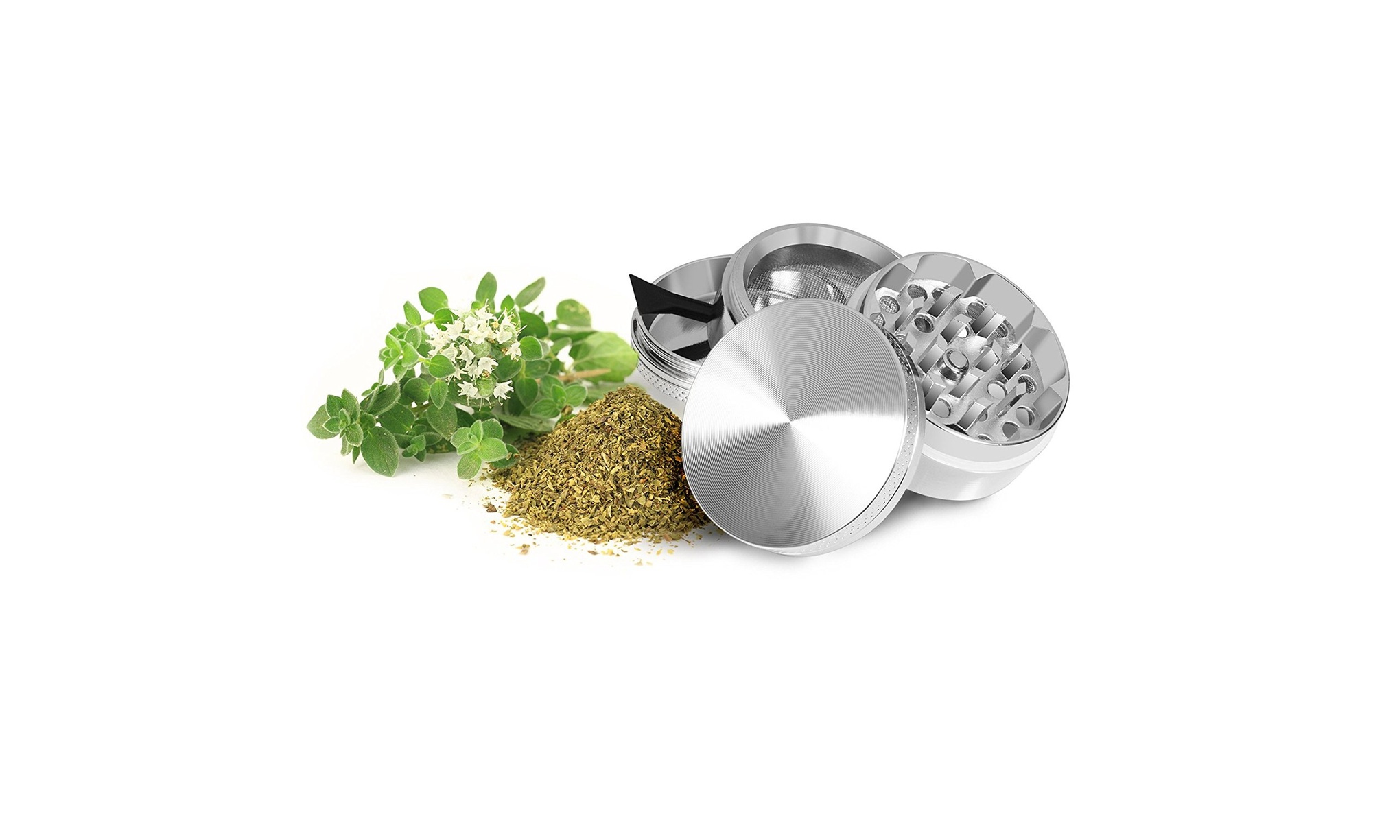 4-Layer Herb Grinders w/ Bonus Container (Small, Medium, Large)