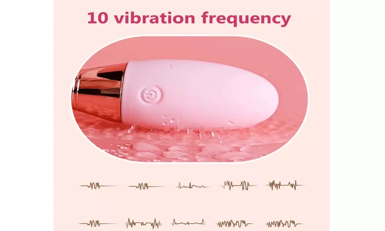 Bowling Pin Egg Clitoral Stimulator Vibrator Sex Toy with Pull Cord