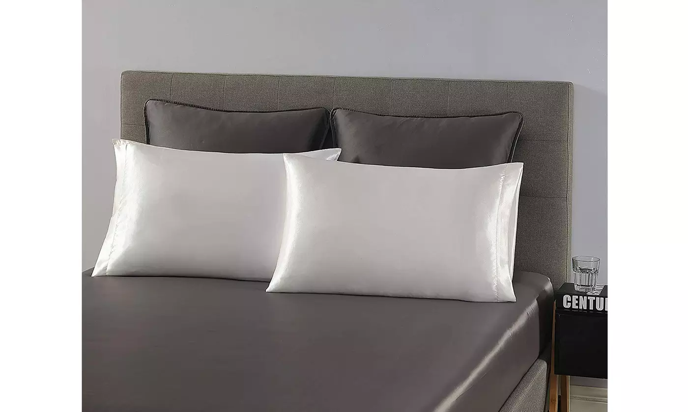  2-4 Pack Bridal Satin Hair Care Pillowcases Case for Hair Skin