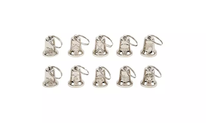 10pc Motorcycle Bells on Display Card - Primary Image