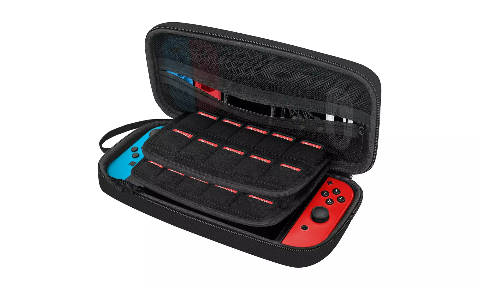SuprJETech Carrying Case for Nintendo Switch with 20 Game Cartridge Holders - Second Medium