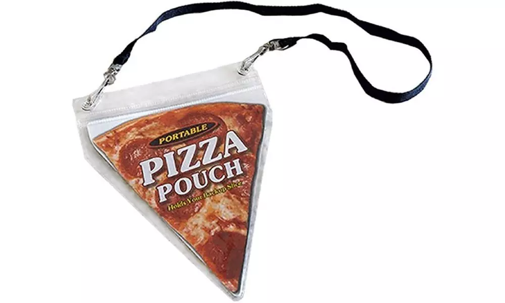 Portable Pizza Pouch Necklace Gag Gift - Primary Image