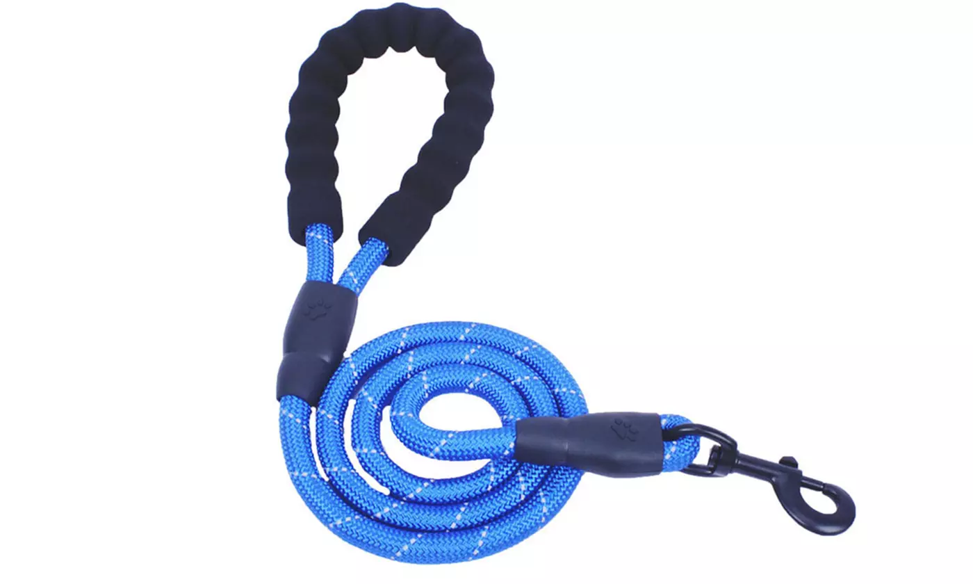 5 FT Dog Leash Reflective Nylon Rope Pet Running Tracking Leashes