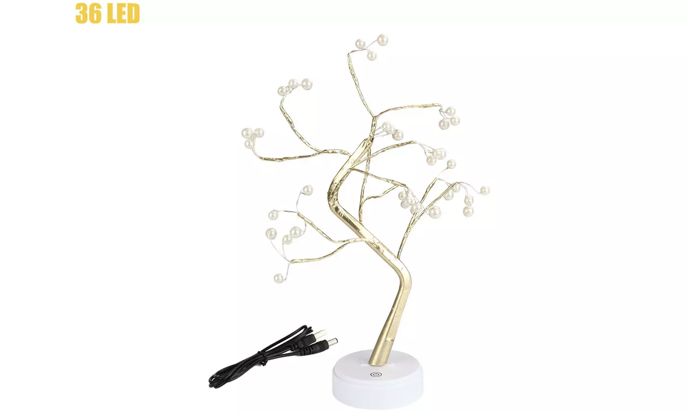 108 LED Night Light Tabletop Fairy DIY Bonsai Tree Lamp Home Decor