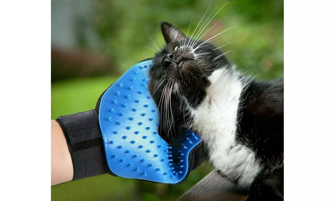 Pet Grooming Gloves Brush Dog Cat Hair Remover Mitt Massage Deshedding 