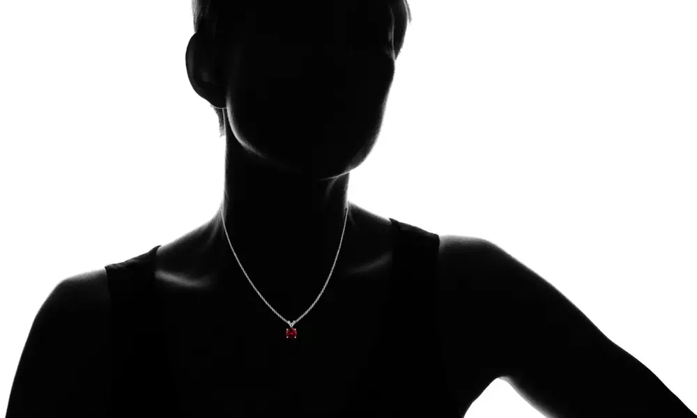 Sterling Silver Round-cut Gemstone Birthstone Necklaces With a Gift Box