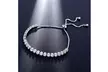 4mm/3mm Vintage Clear CZ Stone Women Trendy Adjustable Chain Jewelry - Second Medium