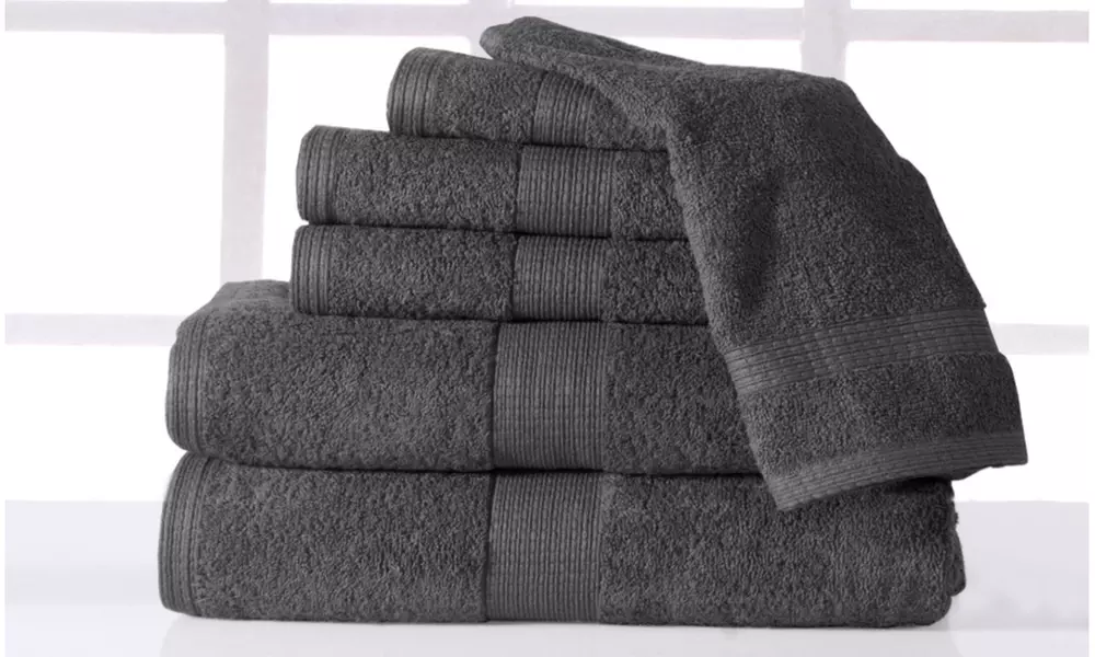 Casa Platino Plush Luxury Low Twist Cotton Bath Towel Set (6-Piece) - Primary Image