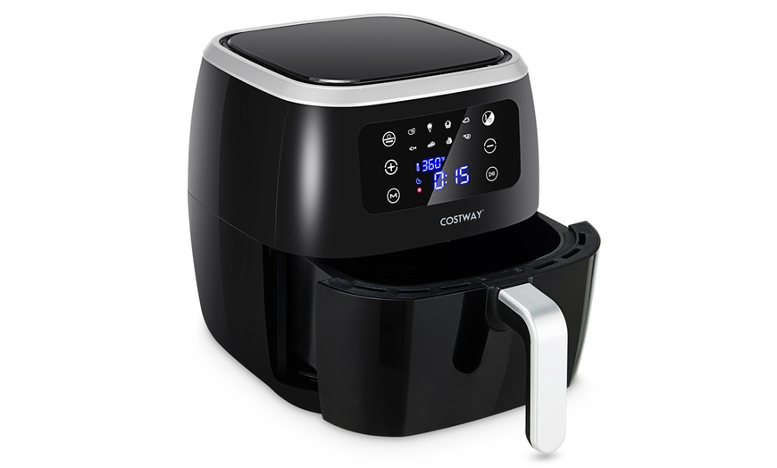 devanti 7l 1700w black stainless steel air fryer