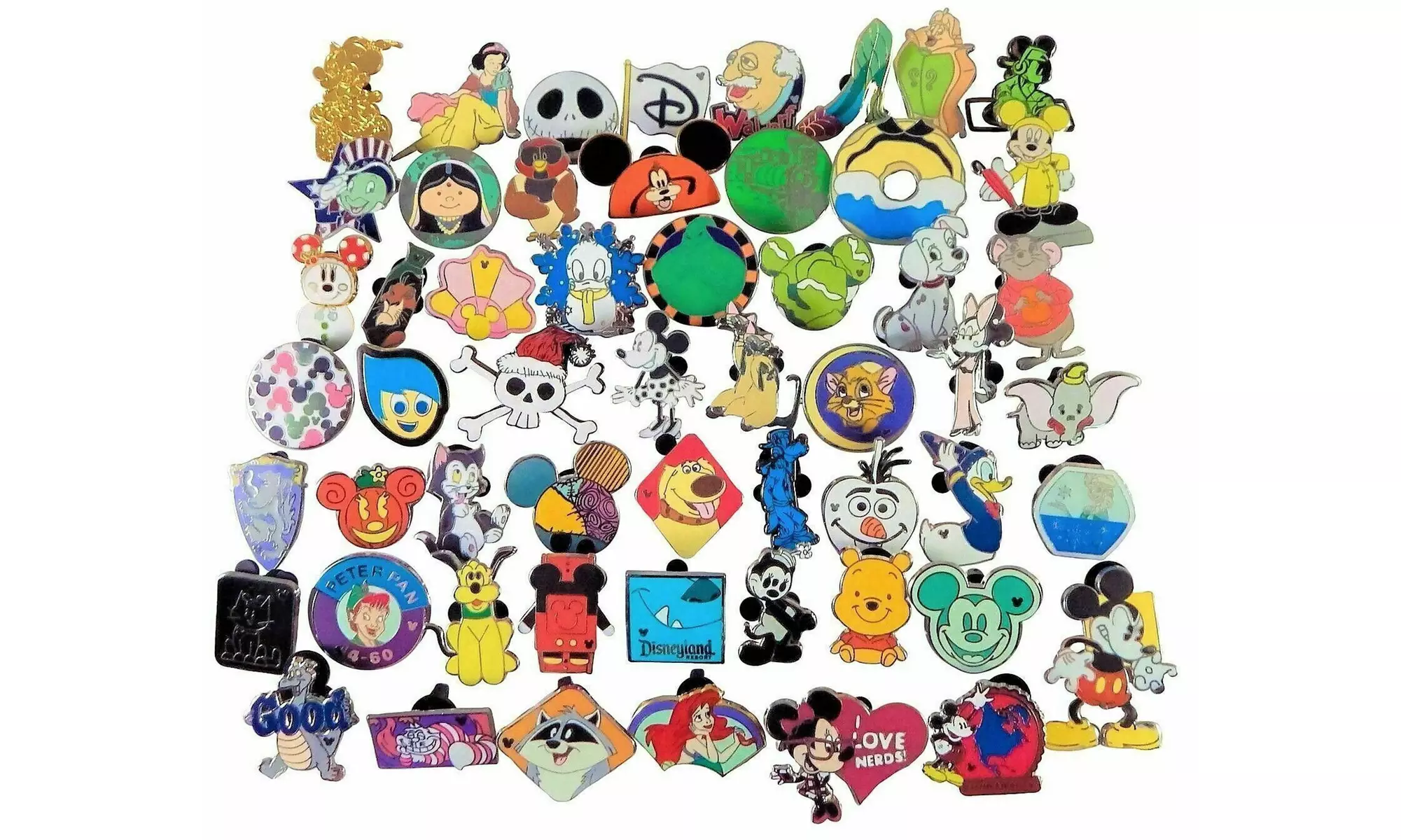 Disney Pin Trading 25 Assorted Pin Lot - NEW Pins - No Doubles - Tradable - Primary Image