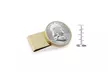 Silver Franklin Half Dollar Stainless Steel Goldtone Coin Money Clip - Second Medium