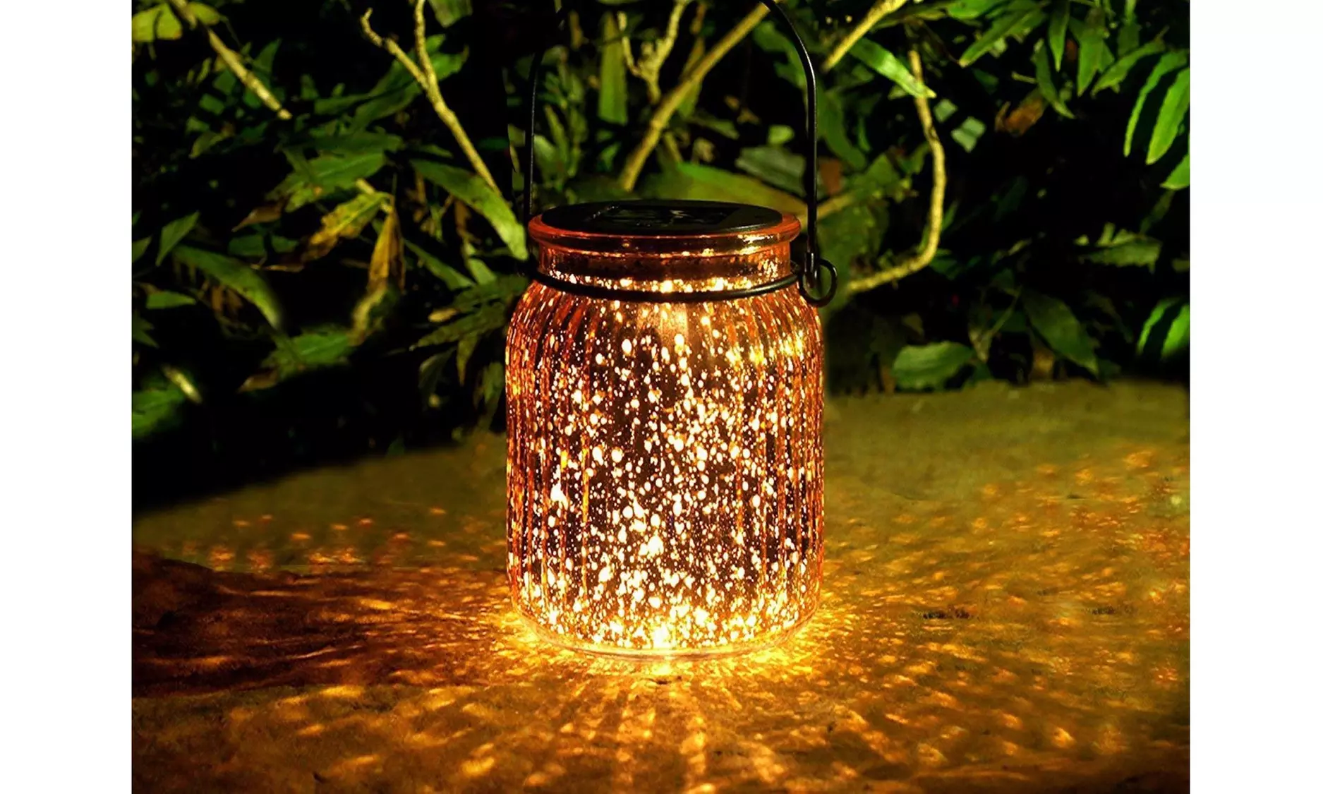 Solar Mercury Glass Jar Lights - Primary Image