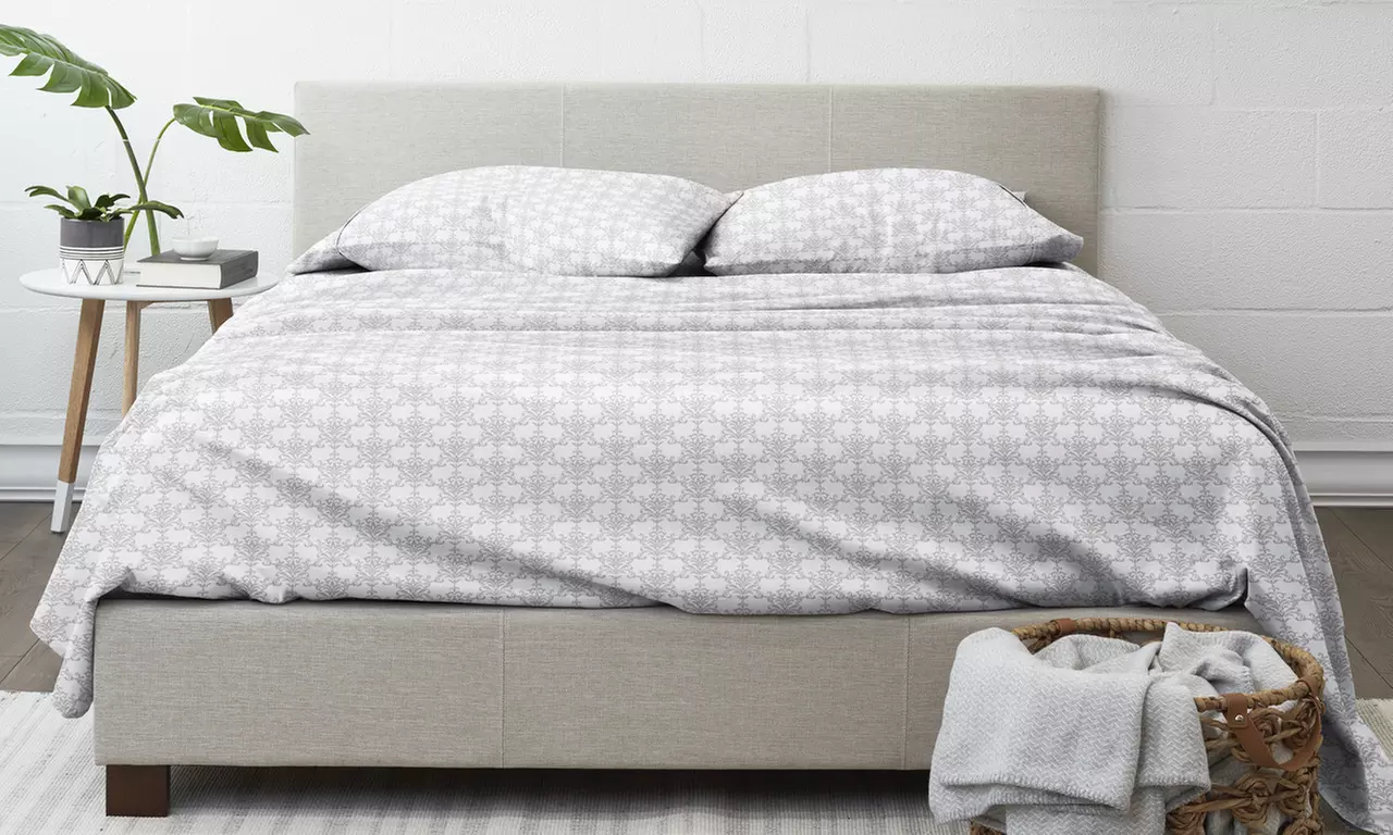 Home Collection Premium Ultra Soft Pattern 4 Piece Bed Sheets Set