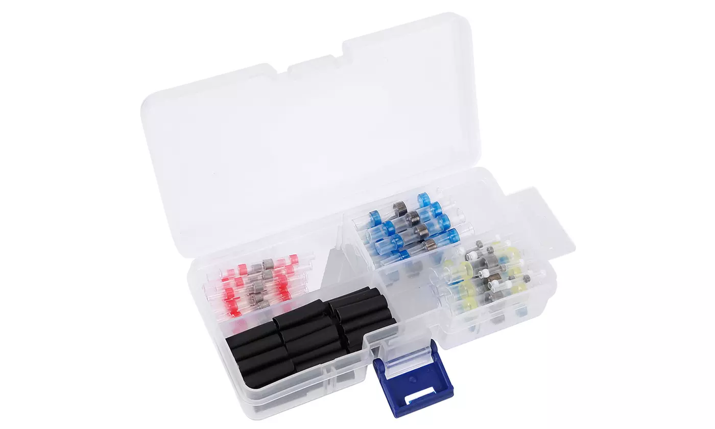 iMounTEK Heat Shrink Butt Connectors Solder Seal Wire Sleeve Kit (100-Piece) - Second Medium