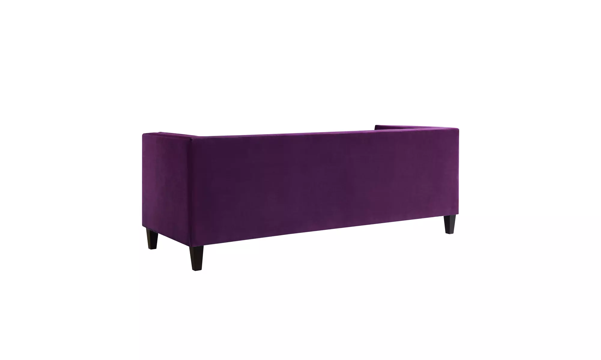 Paolo Tufted Velvet Sofa Square Arms Tapered Legs - Primary Image