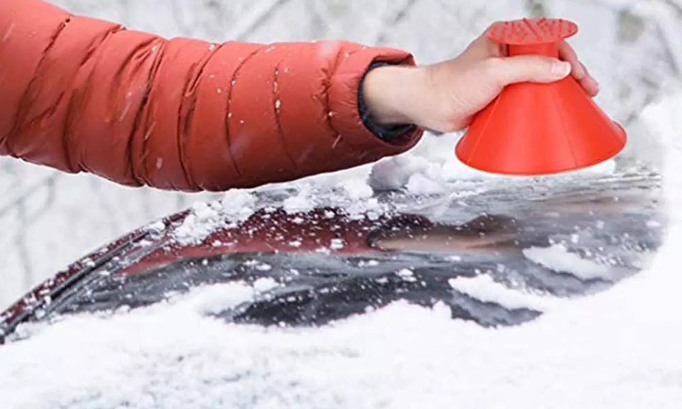 iMounTEK Extendable Snow Brush and Ice Scraper with Pivoting Head