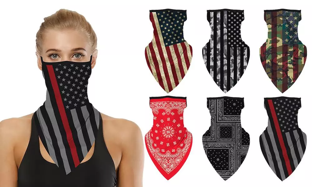 Unisex USA Bandana Face Cover - Primary Image