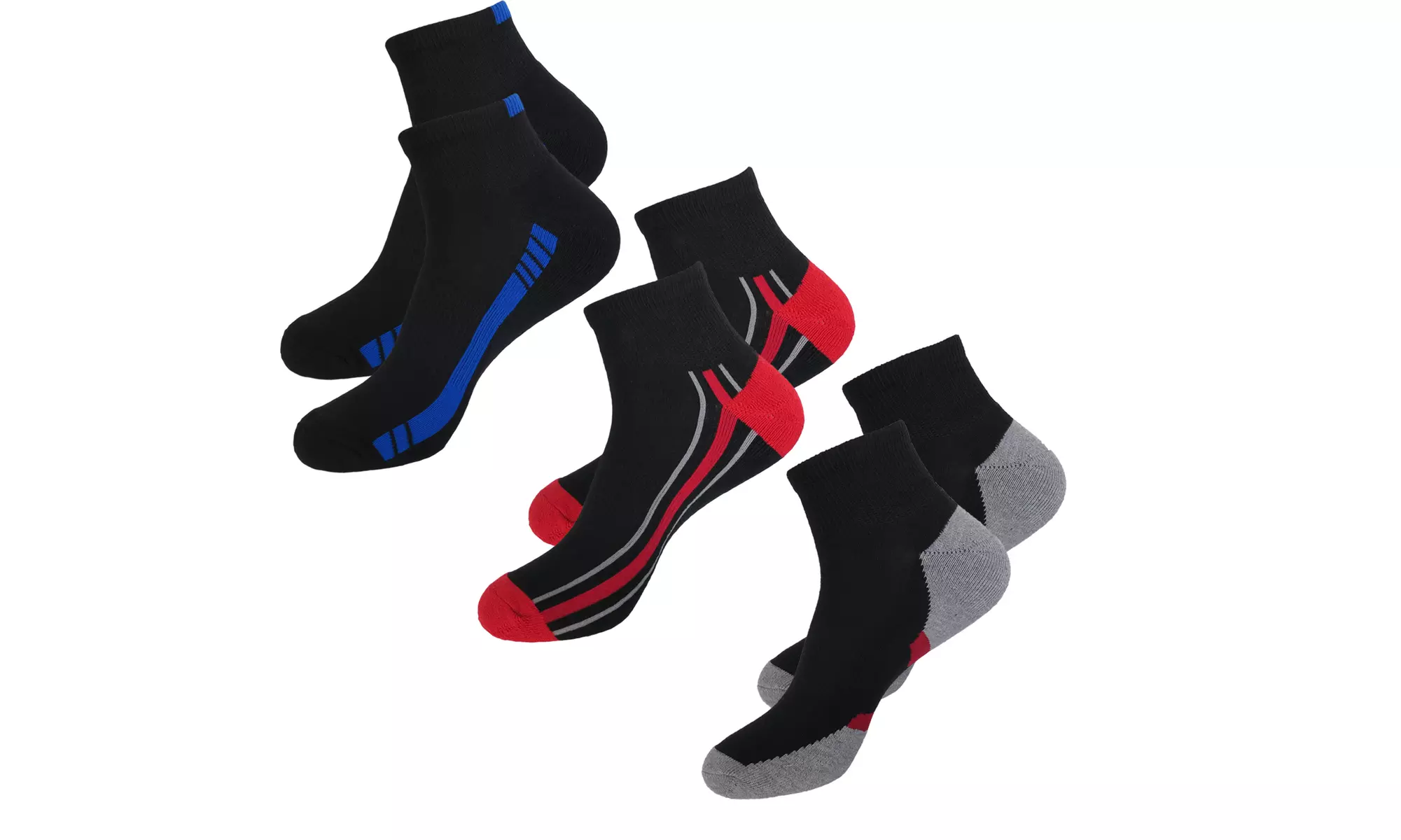 Pairs Beverly Hills Polo Club Ankle Socks Cushioned (6 or 12 Pairs) - Primary Image