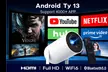 Pro Mini Smart Projector with Android TV, WiFi 6 & Bluetooth 5.4 - Second Medium
